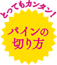 とってもカンタン！パインの切り方