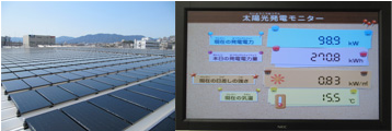 広島センターに太陽光パネルを設置