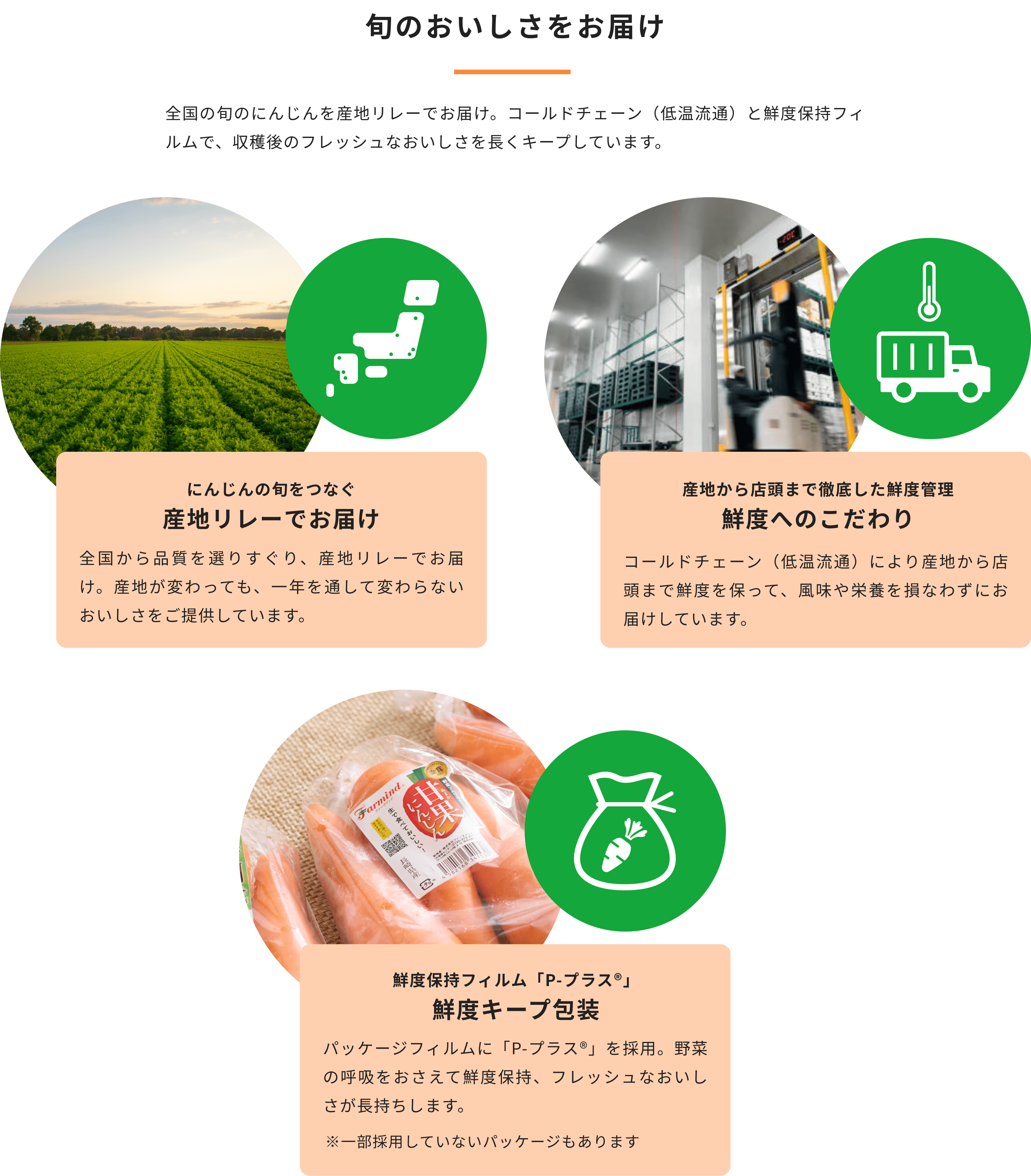 旬のおいしさをお届け