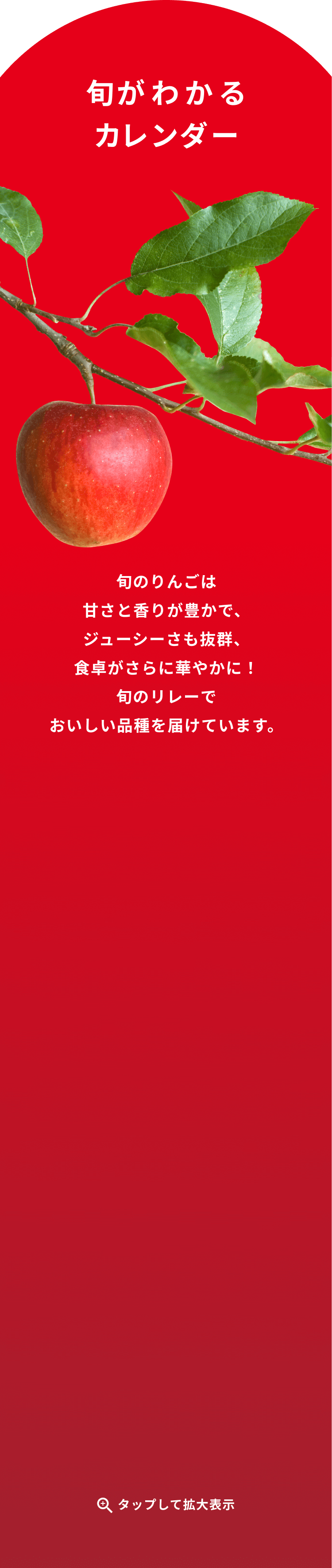 旬がわかるカレンダー