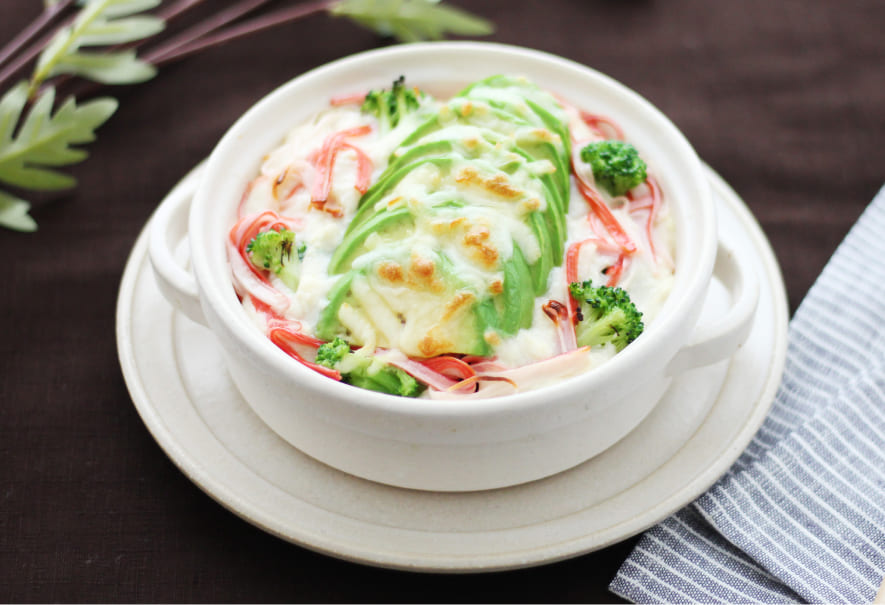 高たんぱく＆ヘルシー豆腐ホワイトソースのアボカドドリア